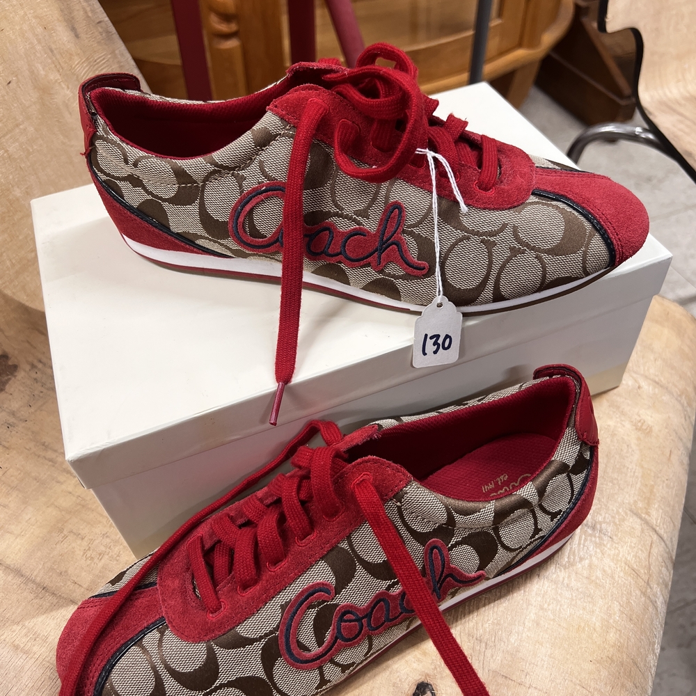 Coach Red and Brown Sneakers - Picture 10 of 10